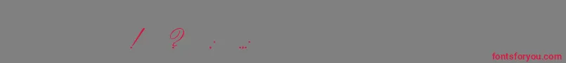 Imperial-Schriftart – Rote Schriften auf grauem Hintergrund