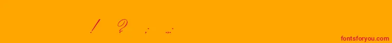 Imperial Font – Red Fonts on Orange Background