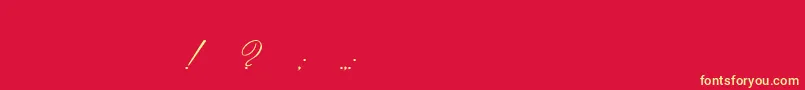 Imperial Font – Yellow Fonts on Red Background