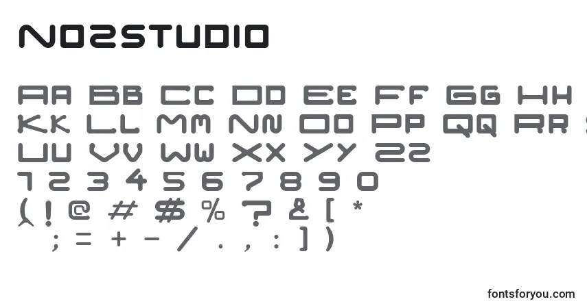 Nozstudio Font – alphabet, numbers, special characters