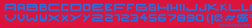 Nozstudio Font – Blue Fonts on Red Background