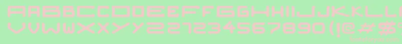 Nozstudio Font – Pink Fonts on Green Background