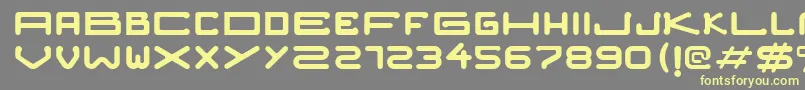 Nozstudio Font – Yellow Fonts on Gray Background