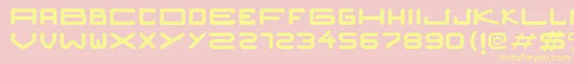 Nozstudio Font – Yellow Fonts on Pink Background