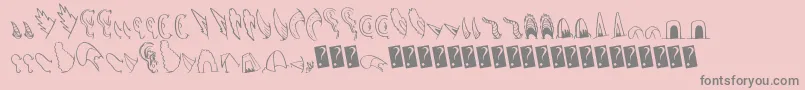 Creaturebuilderears Font – Gray Fonts on Pink Background