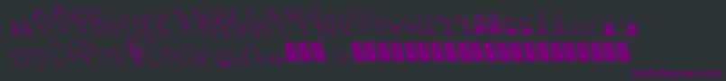 Creaturebuilderears Font – Purple Fonts on Black Background