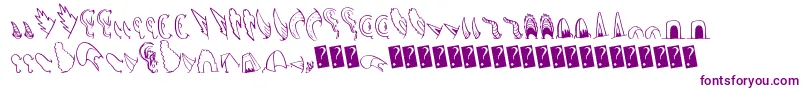 Creaturebuilderears Font – Purple Fonts on White Background