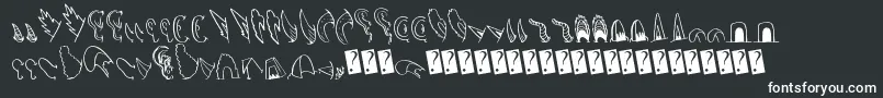Creaturebuilderears Font – White Fonts on Black Background