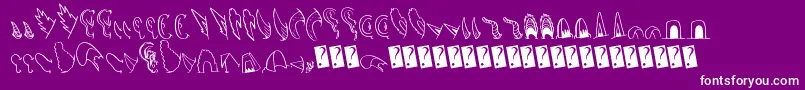 Creaturebuilderears Font – White Fonts on Purple Background
