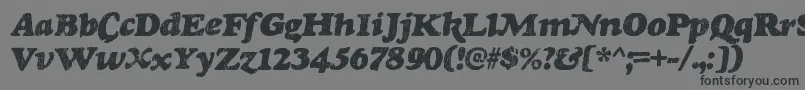 RinseRegular Font – Black Fonts on Gray Background