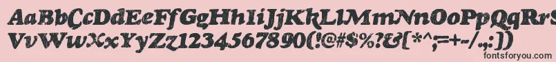 RinseRegular Font – Black Fonts on Pink Background