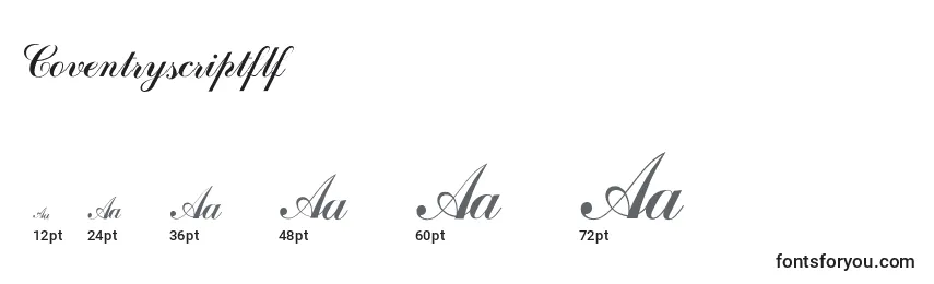 Coventryscriptflf Font Sizes