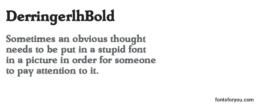 Review of the DerringerlhBold Font