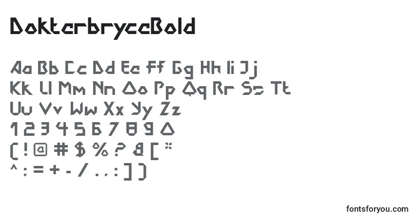 DokterbryceBold-fontti – aakkoset, numerot, erikoismerkit