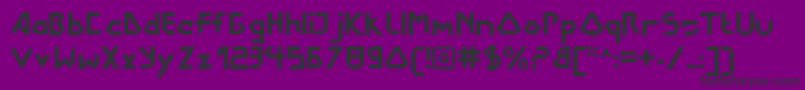 DokterbryceBold-fontti – mustat fontit violetilla taustalla