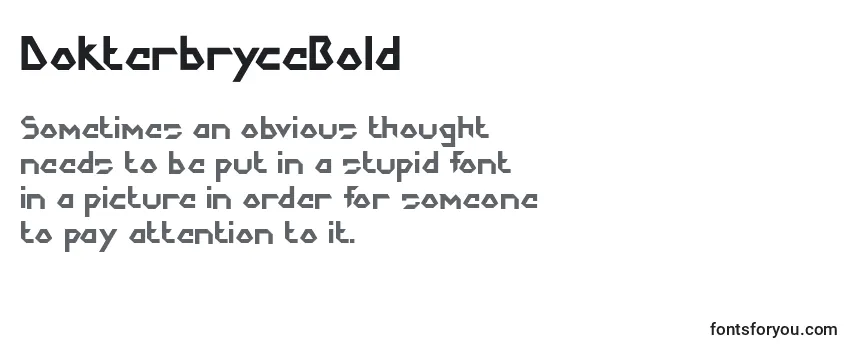 Review of the DokterbryceBold Font