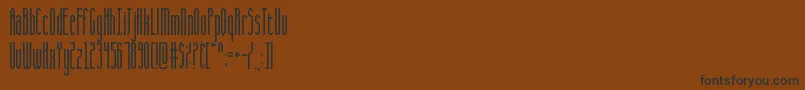 Czcionka CqFullStretch – czarne czcionki na brązowym tle