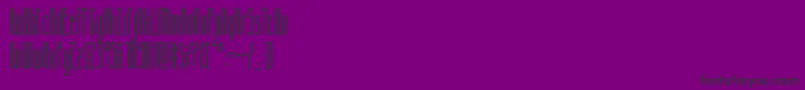 フォントCqFullStretch – 紫の背景に黒い文字