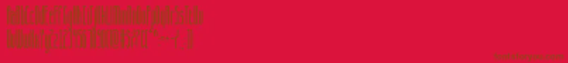 CqFullStretch Font – Brown Fonts on Red Background