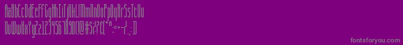 fuente CqFullStretch – Fuentes Grises Sobre Fondo Morado