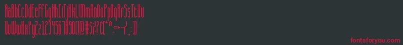 CqFullStretch Font – Red Fonts on Black Background