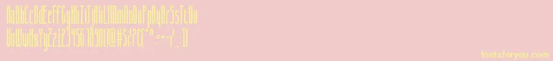 CqFullStretch Font – Yellow Fonts on Pink Background