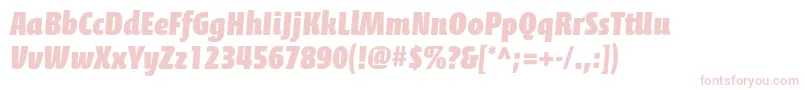 CalciteproBlack Font – Pink Fonts on White Background