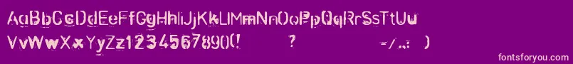 Más sobre la fuente Zombnze fuente Zombnze – Fuentes Rosadas Sobre Fondo Morado
