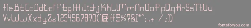 Rokyodil Font – Pink Fonts on Gray Background