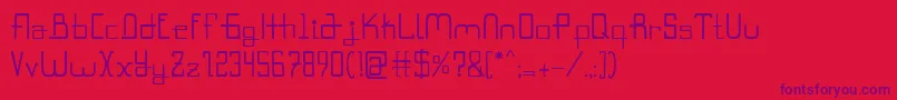 Rokyodil Font – Purple Fonts on Red Background