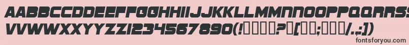 SfSportsNightNs Font – Black Fonts on Pink Background