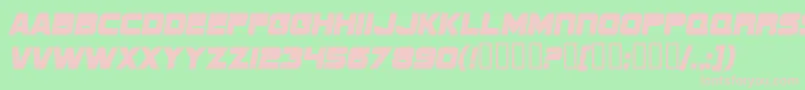 SfSportsNightNs Font – Pink Fonts on Green Background