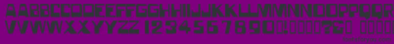Шрифт Forgotten ffy – чёрные шрифты на фиолетовом фоне