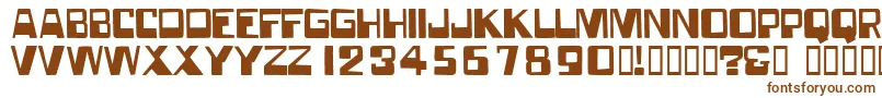 Шрифт Forgotten ffy – коричневые шрифты на белом фоне
