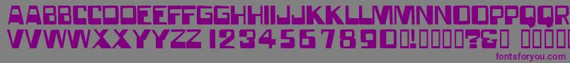 Шрифт Forgotten ffy – фиолетовые шрифты на сером фоне