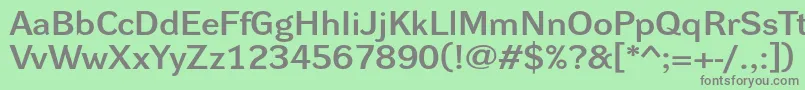 フォントDynagrotesklxeBold – 緑の背景に灰色の文字