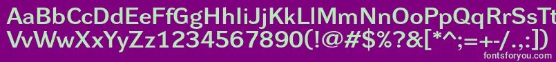 DynagrotesklxeBold Font – Green Fonts on Purple Background