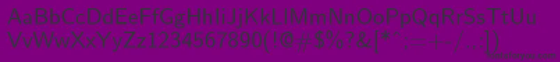 EmilRegular Font – Black Fonts on Purple Background