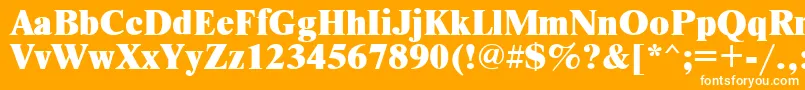 Timesetx Font – White Fonts on Orange Background