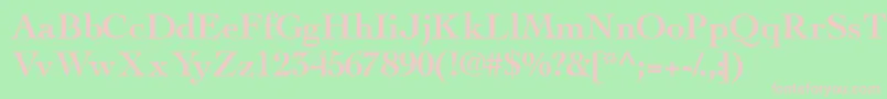 ThesissskBold Font – Pink Fonts on Green Background