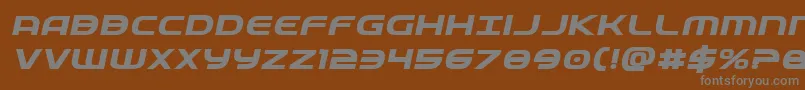Fedserviceexpboldital Font – Gray Fonts on Brown Background