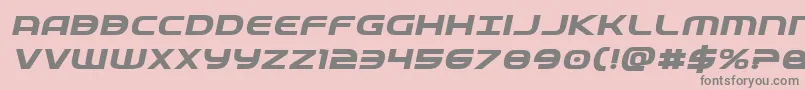 Fedserviceexpboldital Font – Gray Fonts on Pink Background