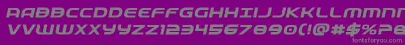 Fedserviceexpboldital Font – Gray Fonts on Purple Background