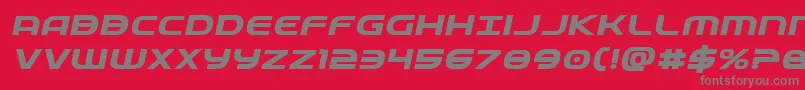 Fedserviceexpboldital Font – Gray Fonts on Red Background