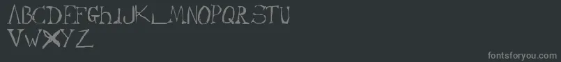 Fonte Cypher – fontes cinzas em um fundo preto