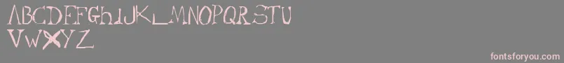 Weitere Informationen zur Cypher-Schriftart Cypher-Schriftart – Rosa Schriften auf grauem Hintergrund