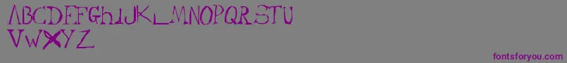 Cypher-fontti – violetit fontit harmaalla taustalla