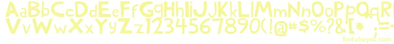 Подробнее о шрифте WoodyNormal Шрифт WoodyNormal – жёлтые шрифты