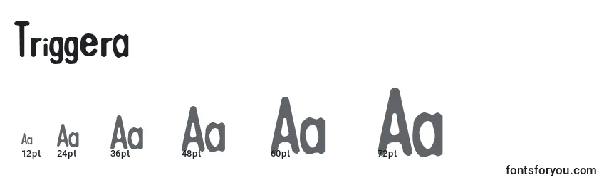 Triggera Font Sizes