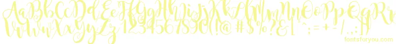 MagnoliaSky Font – Yellow Fonts